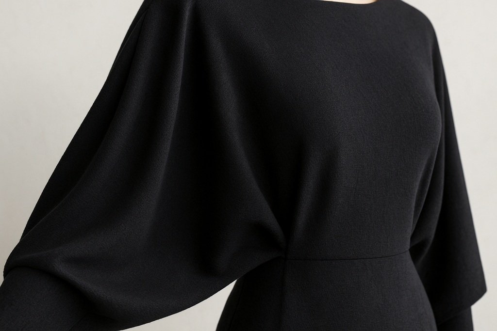 Elegant Bat Sleeve Dress for Women